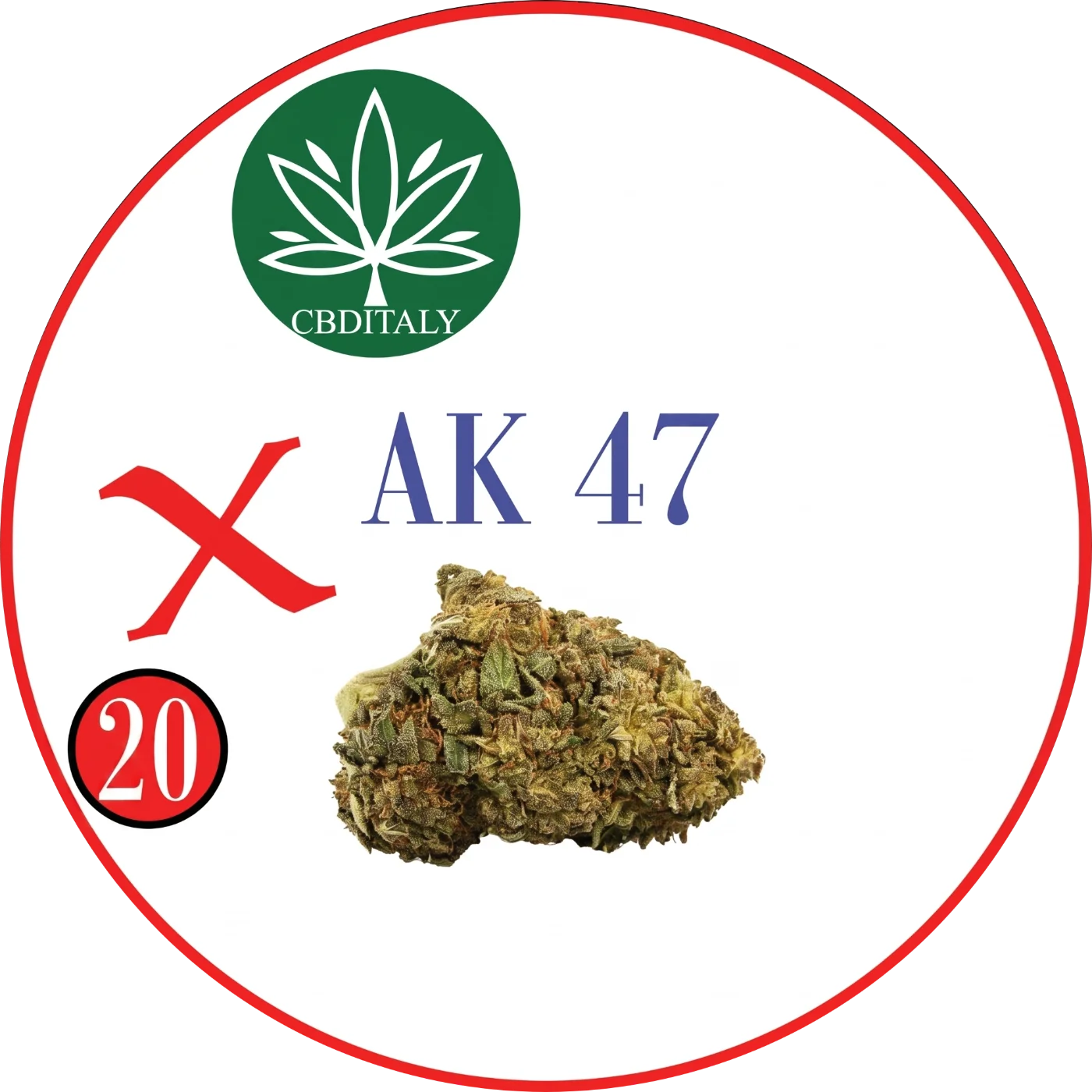 AK47 X THCV 20% infiorescenza di canapa aromatica – CBDITALY outlet, 10g