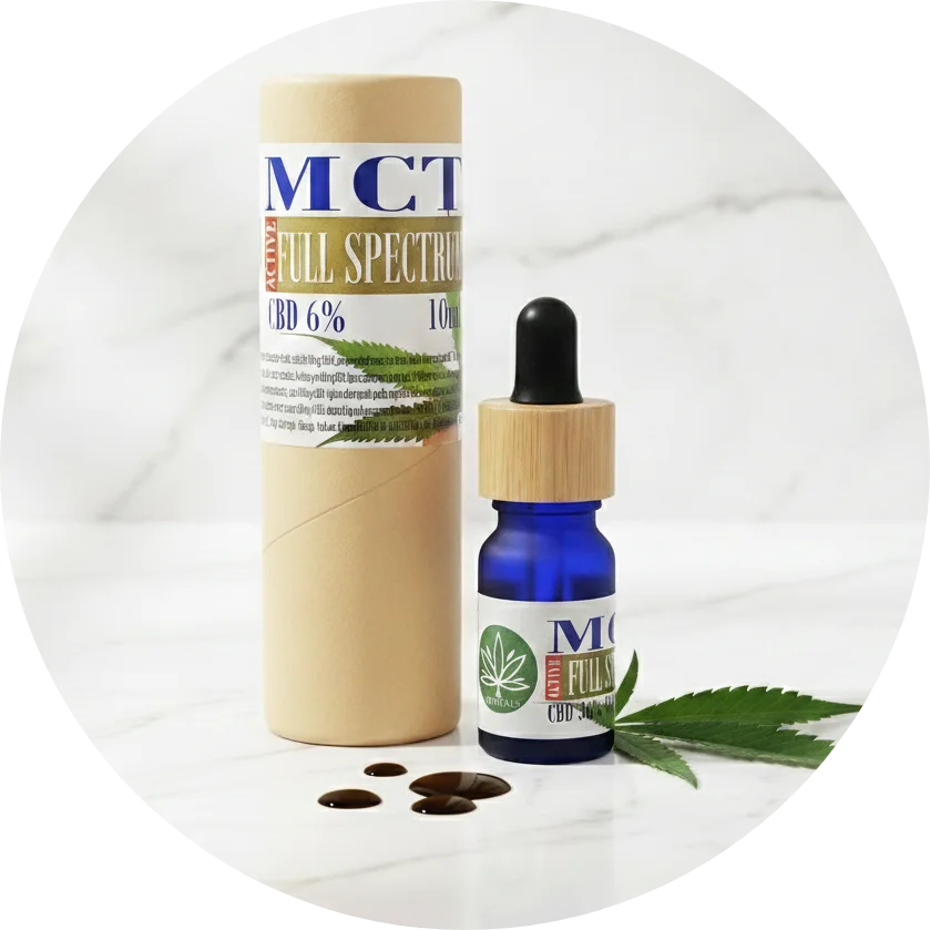 CBDITALY olio CBD Cannabis 6% ACTIVE FULL SPECTRUM dettaglio flacone integratore canapa