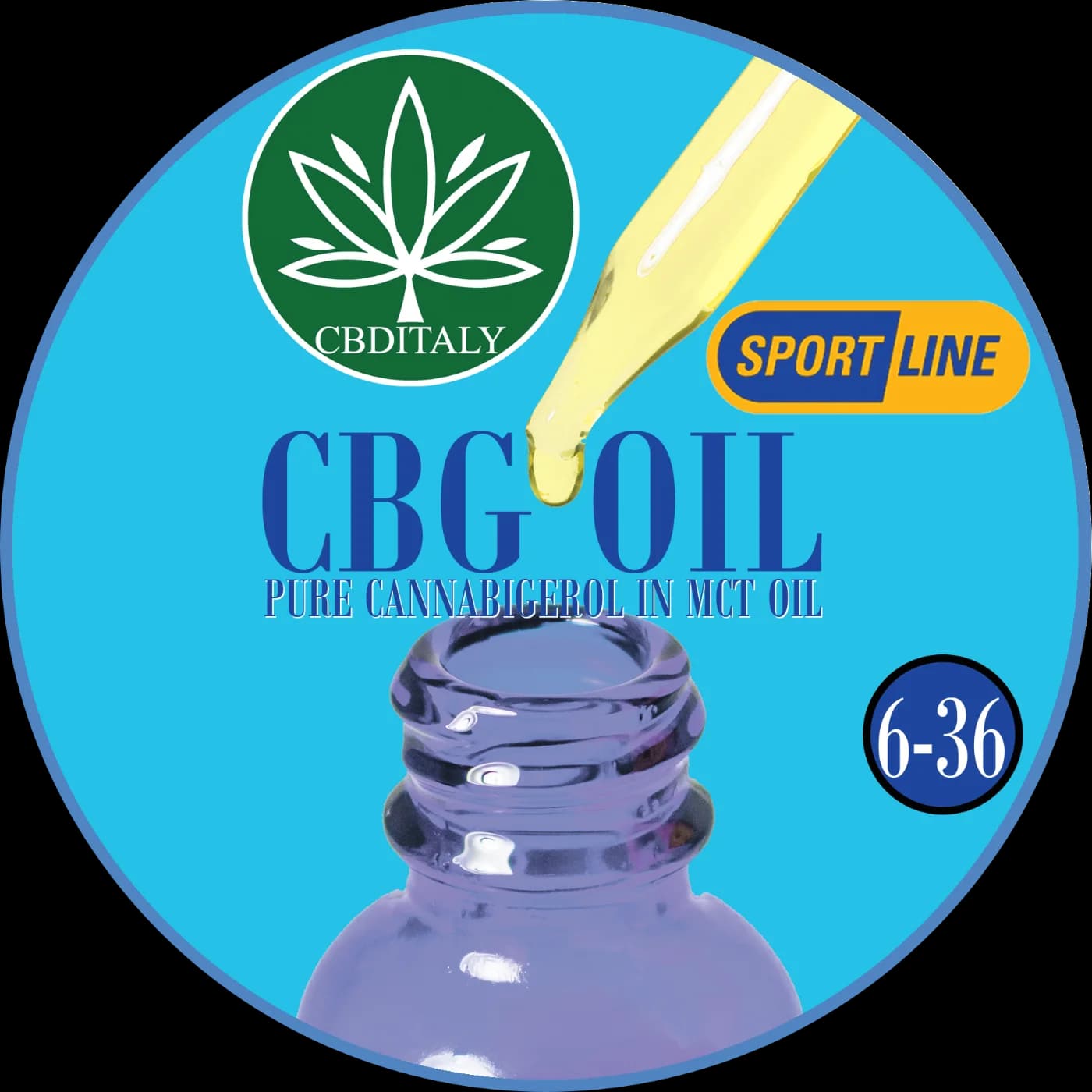 CBG 36%, Olio MCT, THC Free, SPORTLINE