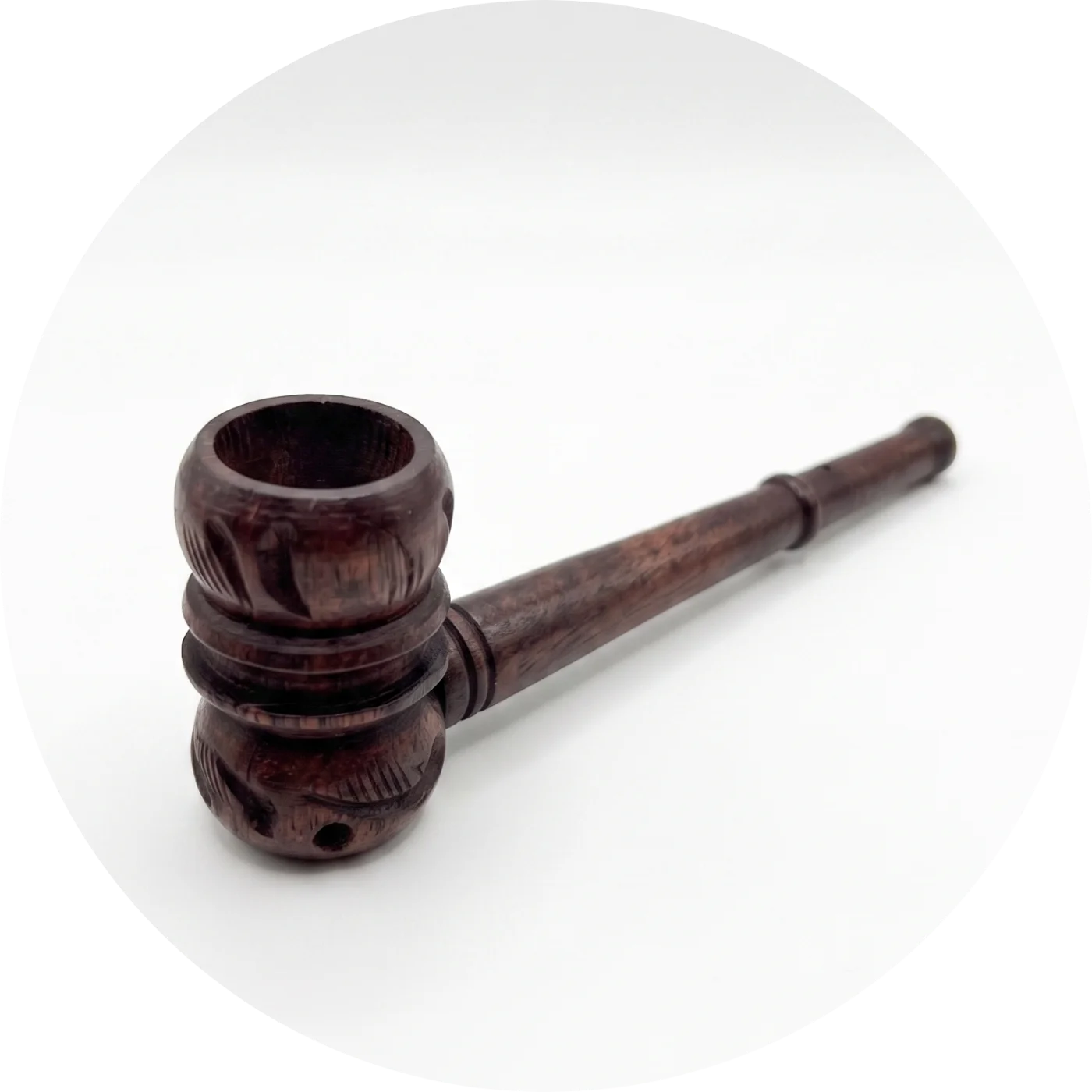 CBDITALY pipa in legno shisham per erbe aromatiche wellness