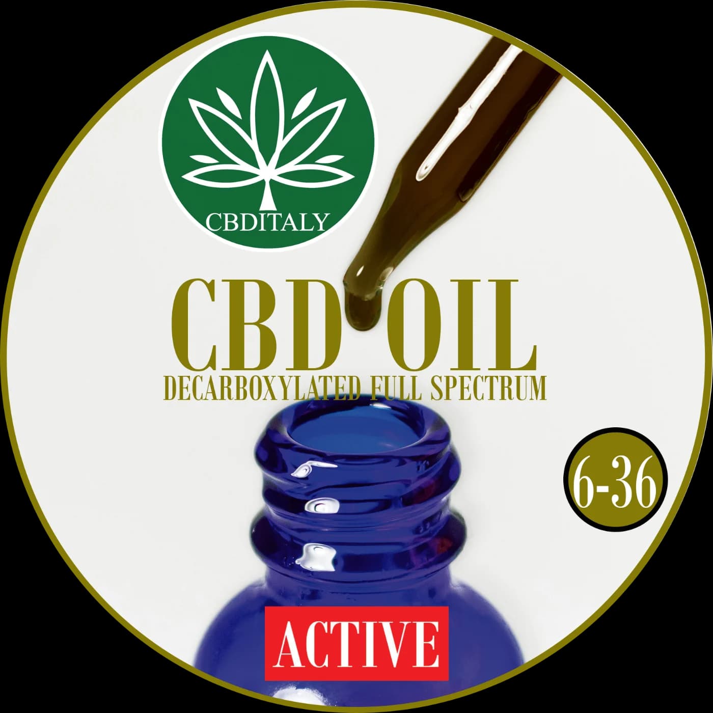 Olio di Canapa CBD 6% "ACTIVE" FULL SPECTRUM