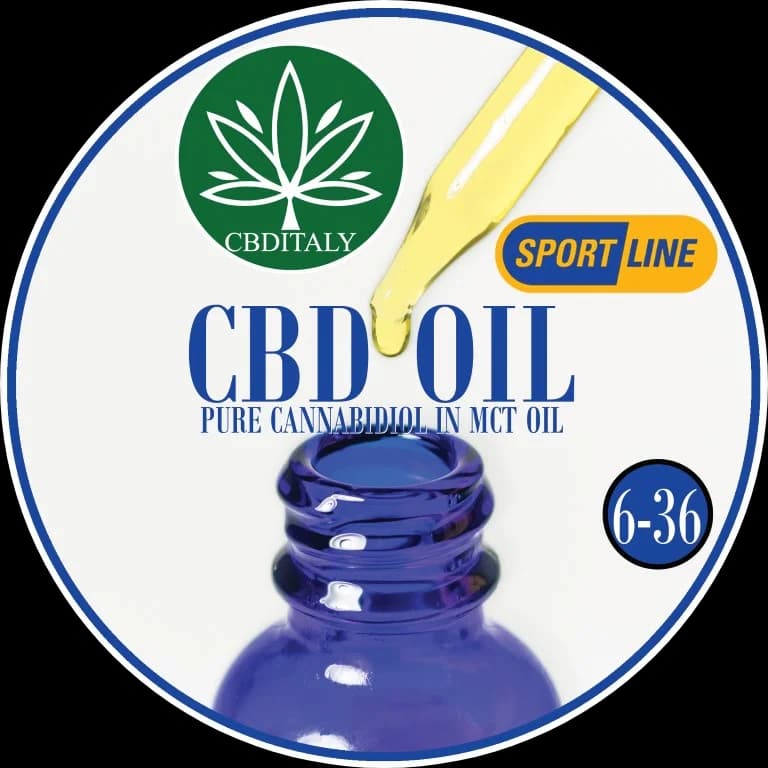 CBD 6%, olio MCT, senza THC, SPORTLINE