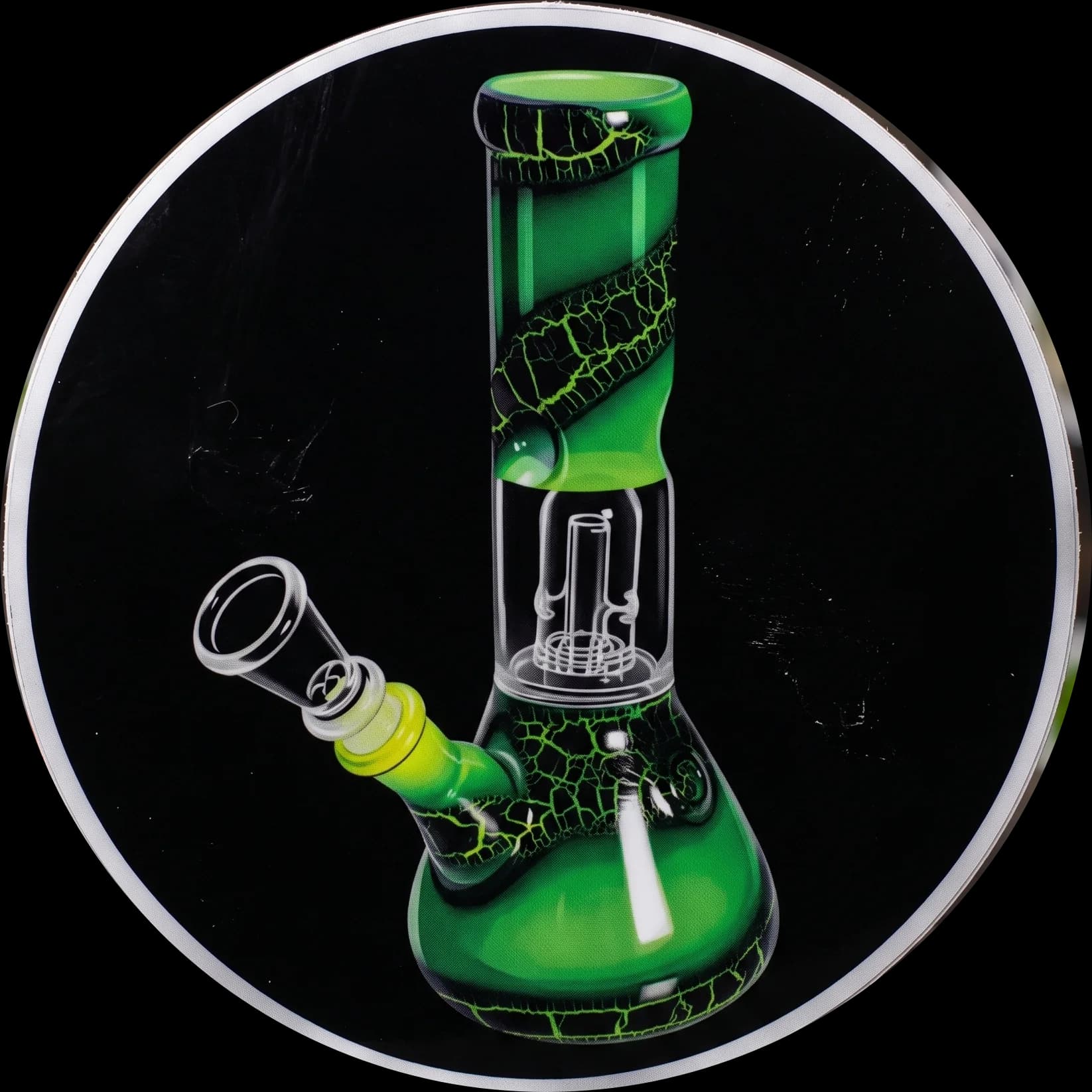 Ice Bong con Percolatore a Cupola Verde