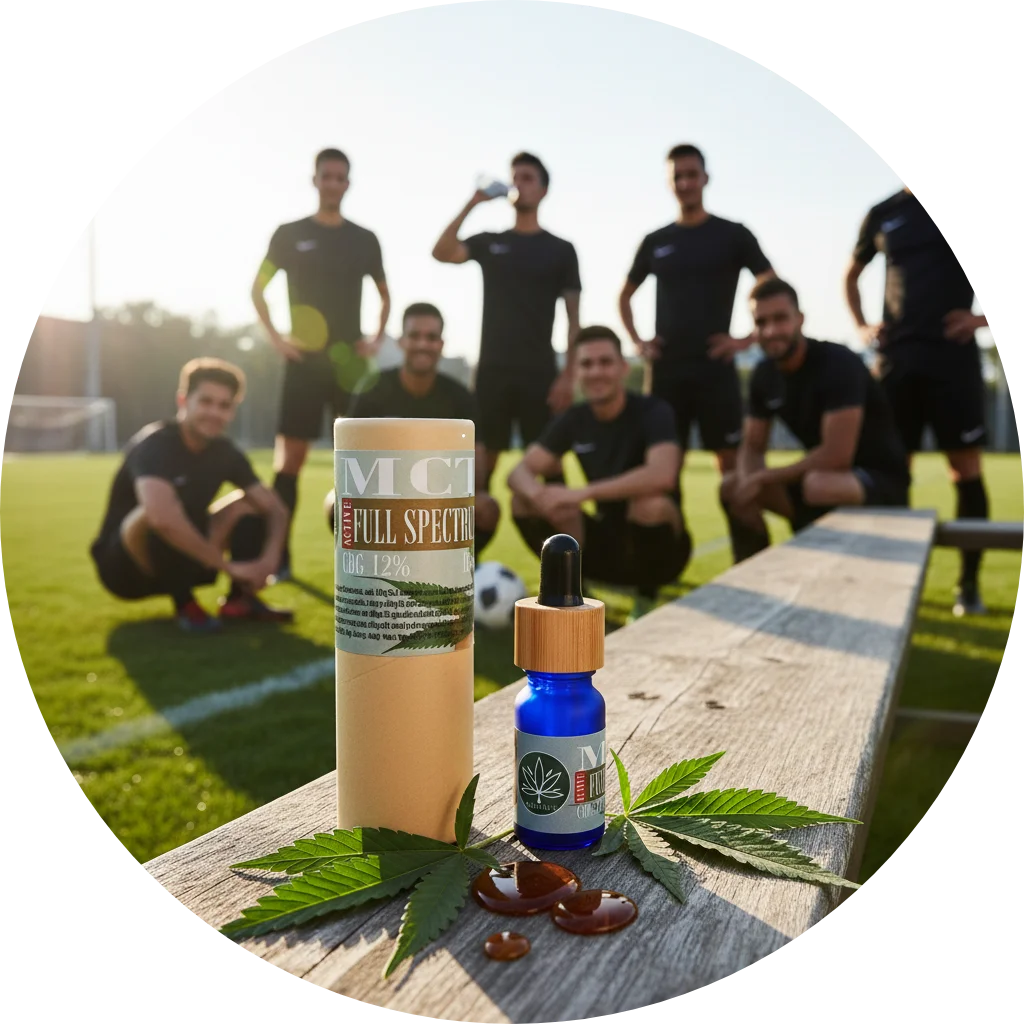CBDITALY aceite CBG Cannabis 12% ACTIVE FULL SPECTRUM detalle del envase suplemento de cáñamo