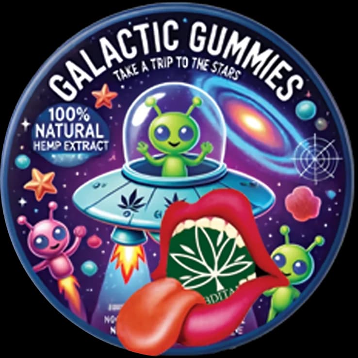 Galactic Gummies 5mg THCX, confezione da 9